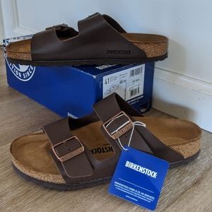 Brand New brown Arizona Birko-flor Birkenstock